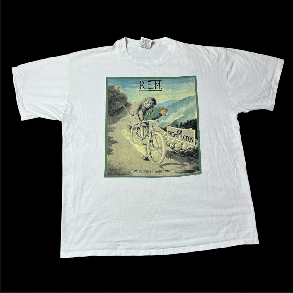 Vintage 1985 REM R.E.M. Fables Of Reconstruction Tour T Shirt